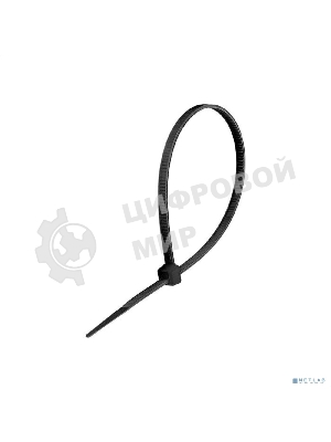 Стяжка (хомут) нейлоновая ExeGate CV66-250x4.8B (нейлон 6.6, 250x4.8 мм, неоткрывающаяся, halogen free, -40°C - +85°C, черная, 100 шт)