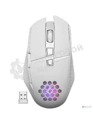 Мышь беспроводная Defender Glory GM-514 белый, 3200 dpi, радиоканал, USB, кнопки - 7