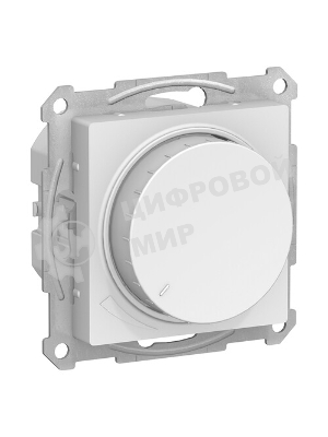 Светорегулятор (диммер) SE AtlasDesign беж, повор-нажим, LED, RC, 400 Вт, мех.
