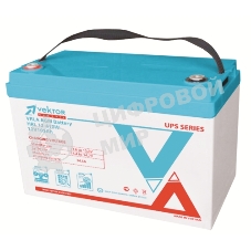 Батарея Vektor Energy серия LFP, LFP 12.8-100, напряжение 12.8В, емкость 100 Ач, макс. ток разряда 110А, макс. ток заряда 100 А, литий-ионная аккуумуляторная батарея, клеммы M8, ДxШxВ 258*166*215 мм., вес 9,9 кг., срок службы 15 лет