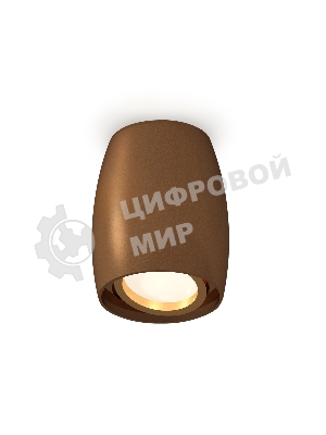 Светильник Ambrella Light XS1124002 SCF/PYG кофе песок/золото желтое полированное MR16 GU5.3 (C1124, N7004)