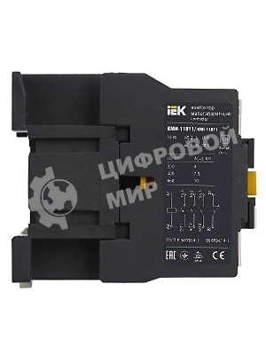 Контактор IEK KKM11-018-230-01 КМИ-11811 18А 230В/АС3 1НЗ