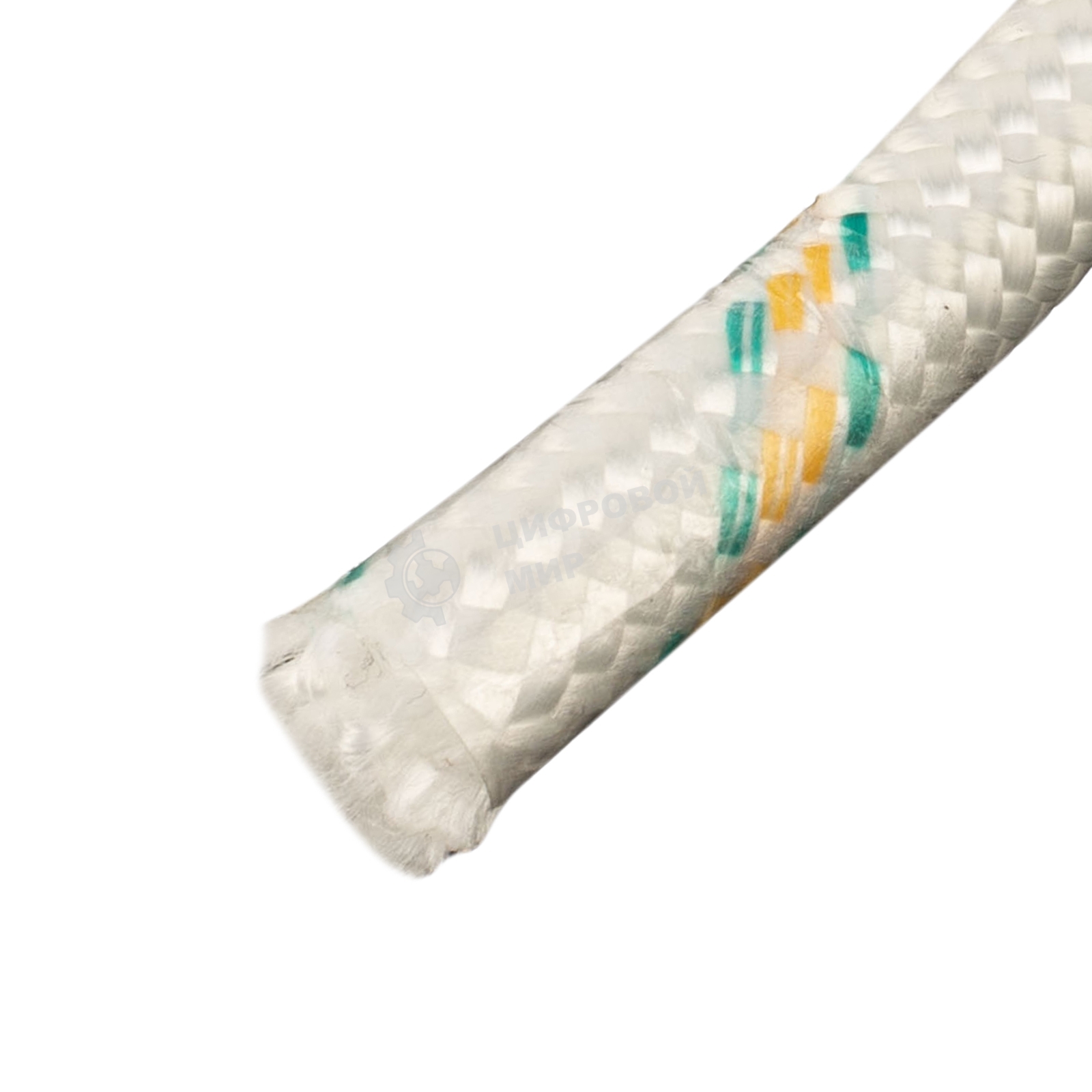 Фал плетеный Сибртех капрон 24-прядный с капрон. серд. 10 мм, бухта 100 м, 1300 кгс