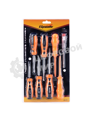 Набор отверток Sparta PH, SL - 5шт., д/эл. - 2шт., проб.эл.на 220В - 1шт., 8 предметов