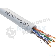 Коммутационный шнур NEOMAX (NM13001-003) UTP 0.3м, гибкий, cat.5е, серый, многожильный