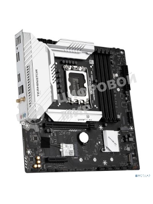 Материнская плата Maxsun MS-Terminator B760M D4 WIFI6E V2 (Socket 1700, mATX, 4*DDR4(128b), DP/HDMI, 4*SATA3, 3*M.2, 1xPCI-E x16 /1xPCI-E x4, 6*USB 2.0, 2*USB 3.2 GEN2, LAN 1*2.5G,  Bluetooth,  Wi-Fi 802.11ax, RTL)
