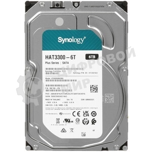 Жесткий диск HDD Synology HAT3300 6Tb 5400rpm SATA-III 256Mb 3.5