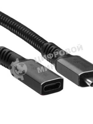 Кабель USB4 TypeCM/FM 8K@60Hz, 40Gbps, PD 240W, медь Telecom 0.8м TUS845-0.8M
