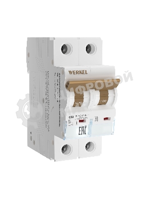 Автоматический выключатель Werkel 2P  32 A  C  4,5 кА W902P324
