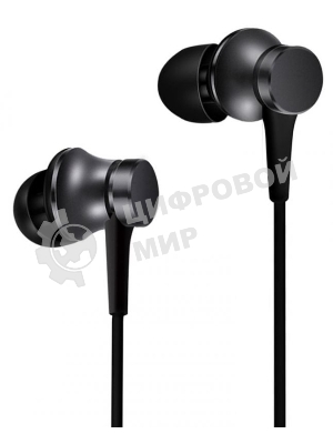 Проводные наушники Xiaomi Mi In-Ear Headphones Basic черный, внутриканальные, Jack 3.5 мм