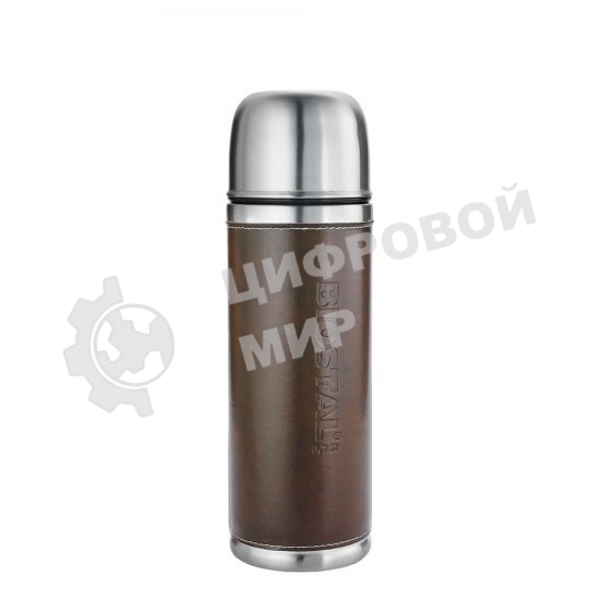 Термос Biostal-Охота NYP-750P, 0.7 л, узкое горло, с крышкой-чашкой, кож. вставка, доп. пробка (в уп. 12 шт) (в уп. 12 шт)&