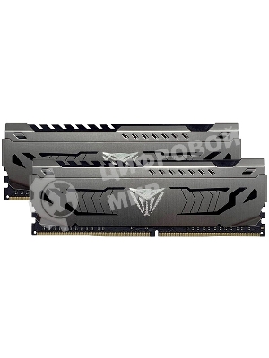 Оперативная память Patriot Viper Steel, DDR4, 8GB (2x4GB), 3200MHz, CL16, DIMM, с радиатором, черный