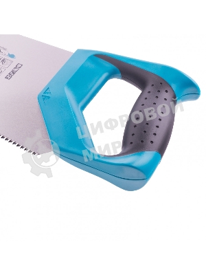 Ножовка по дереву Gross PIRANHA, усил.трапецев.полотно,500 мм,11-12TPI,зуб3D,кален.зуб,2-комп.рук.