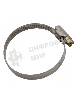Хомуты Сибртех нержав. сталь, стандартное болтовое крепление 40-60 мм, ширина 9 мм, 50 шт.