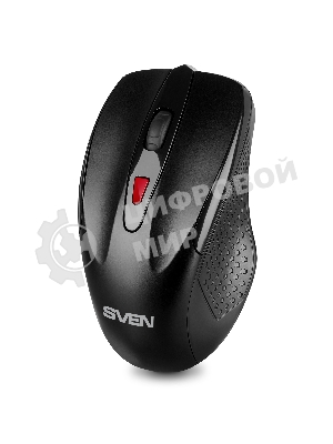 Мышь беспроводная SVEN RX-450W черный, 3200 dpi, радиоканал, USB, кнопки - 6