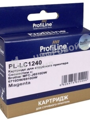 Картридж струйный для принтеров Brother PL-LC1240M MFC-J6510DW/6710DW/6910DW/DJ525 Magenta водн ProfiLine