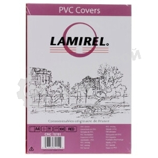 Расходные материалы Lamirel Обложки Transparent LA-7878101 (A4, PVC, красные, 150мкм, 100 шт.)