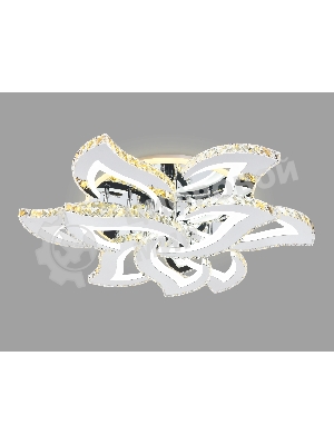 Управляемый светодиодный светильник Ambrella light FA1725/6+3 CH хром 180W 3000K/4200K/6400K 680*610*120 (ПДУ РАДИО 2.4G)