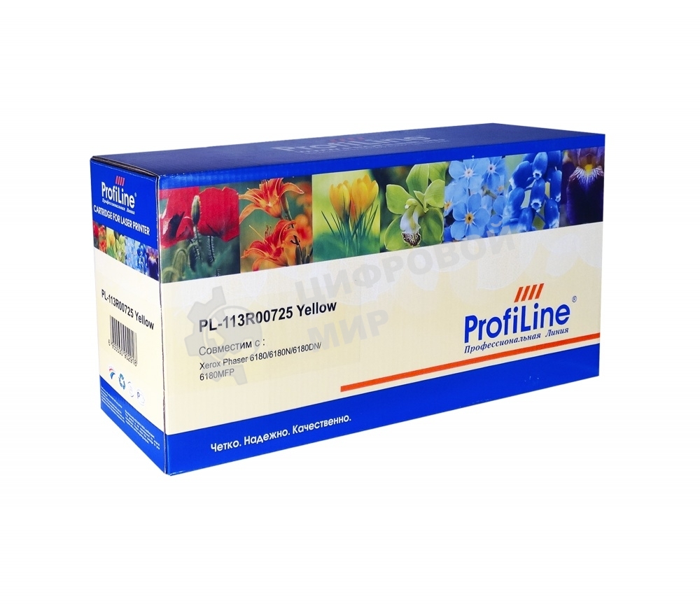 Картридж лазерный ProfiLine PL-113R00725 для принтеров Rank Xerox Phaser 6180/6180N/6180DN/6180MFP Yellow 6000 копий
