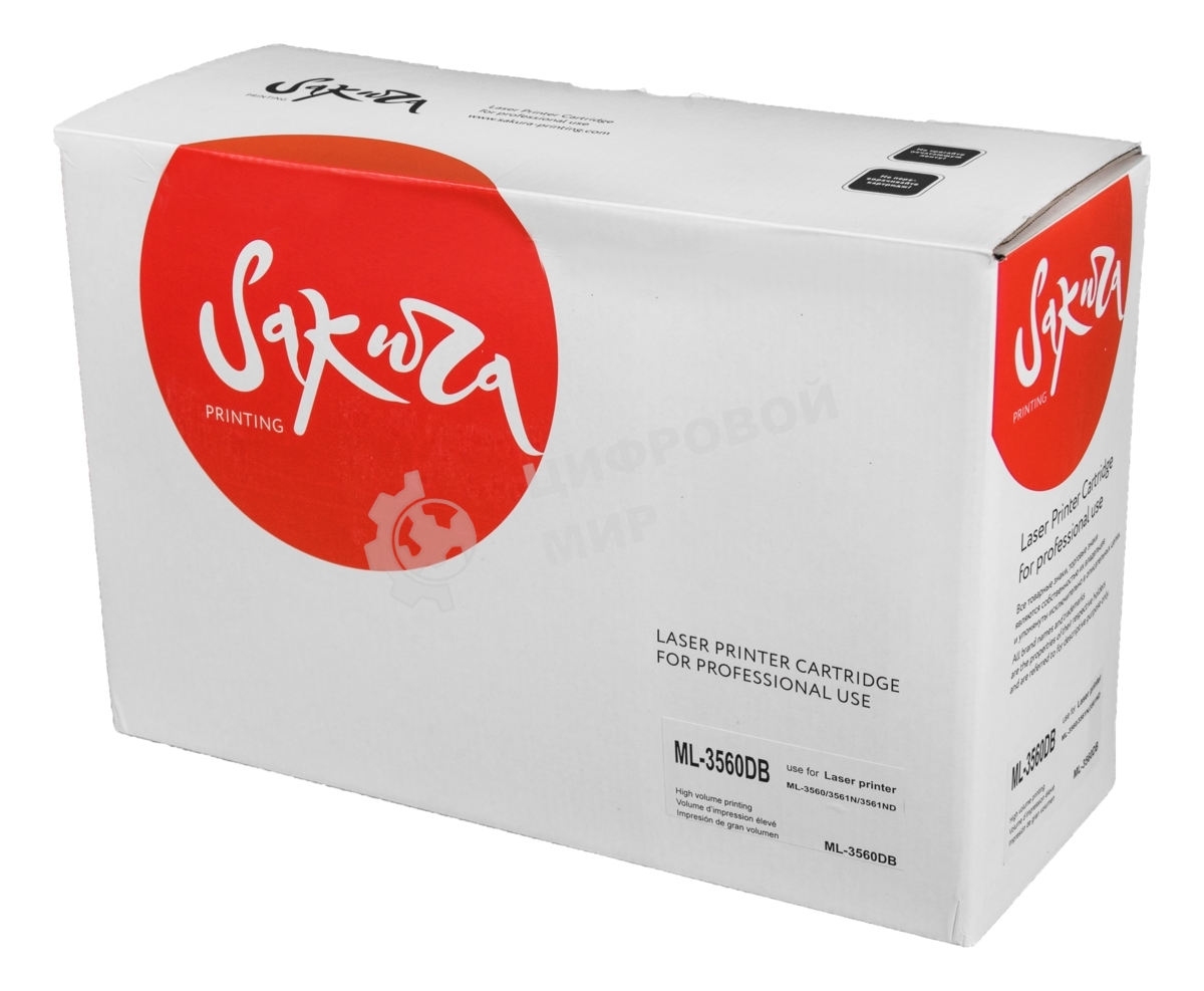 Картридж лазерный Sakura ML3560DB Samsung ML-3560 / 3561N / 3561ND, черный, 12 000 к.