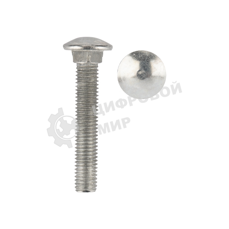 Болт мебельный Kranz DIN 603, 10х60, упаковка поставщика (20 кг./452 шт.)