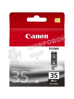 Картридж струйный Canon PGI-35Bk (1509B001) черный (9.30 мл, 200 стр.) для Canon PIXMA iP100, iP110