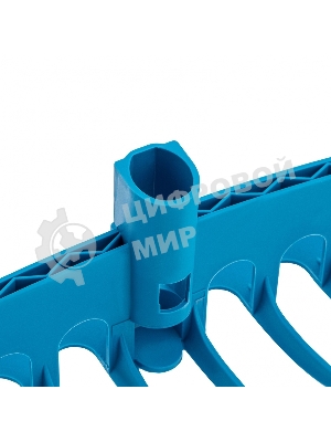 Грабли пластиковые Palisad LUXE 400 мм, 12 прямых зубьев, усиленные