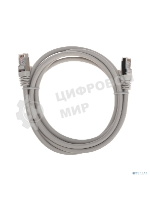 Патч-корд S/FTP Rexant cat.6a (10G), RJ45-RJ45, неэкранированный, 28AWG, LSZH, серый, 2 м