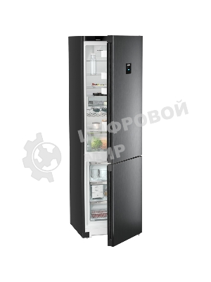 Холодильник Liebherr CNBDC 573I-22 001 черная нержавеющая сталь двухкамерный 266/94л морозилка снизу