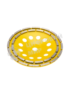 Чашка алмазная шлифовальная Kranz двухрядная, 230х22,2 мм