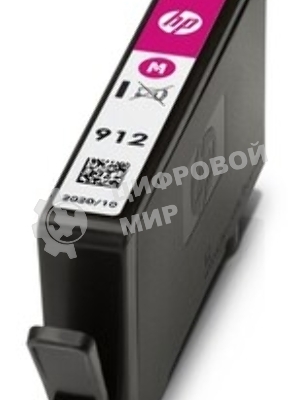 Картридж струйный HP 912 3YL78AE пурпурный (315стр.) для HP OfficeJet 801x/802x