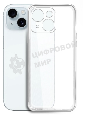 Чехол (клип-кейс) BoraSCO для Apple iPhone 15 Plus прозрачный