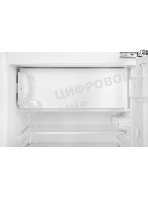 Встраиваемый холодильник Hyundai HBR 0812 белый однокамерный 98/17л морозилка сверху