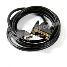 Кабель-переходник DisplayPort---DVI_M/M 1,8м Telecom TA668-1.8M
