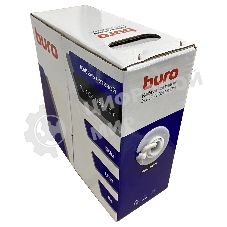 Кабель сетевой Buro BU-CCA-050-100m UTP 4 пары cat5E solid 0.51мм CCA 100м серый