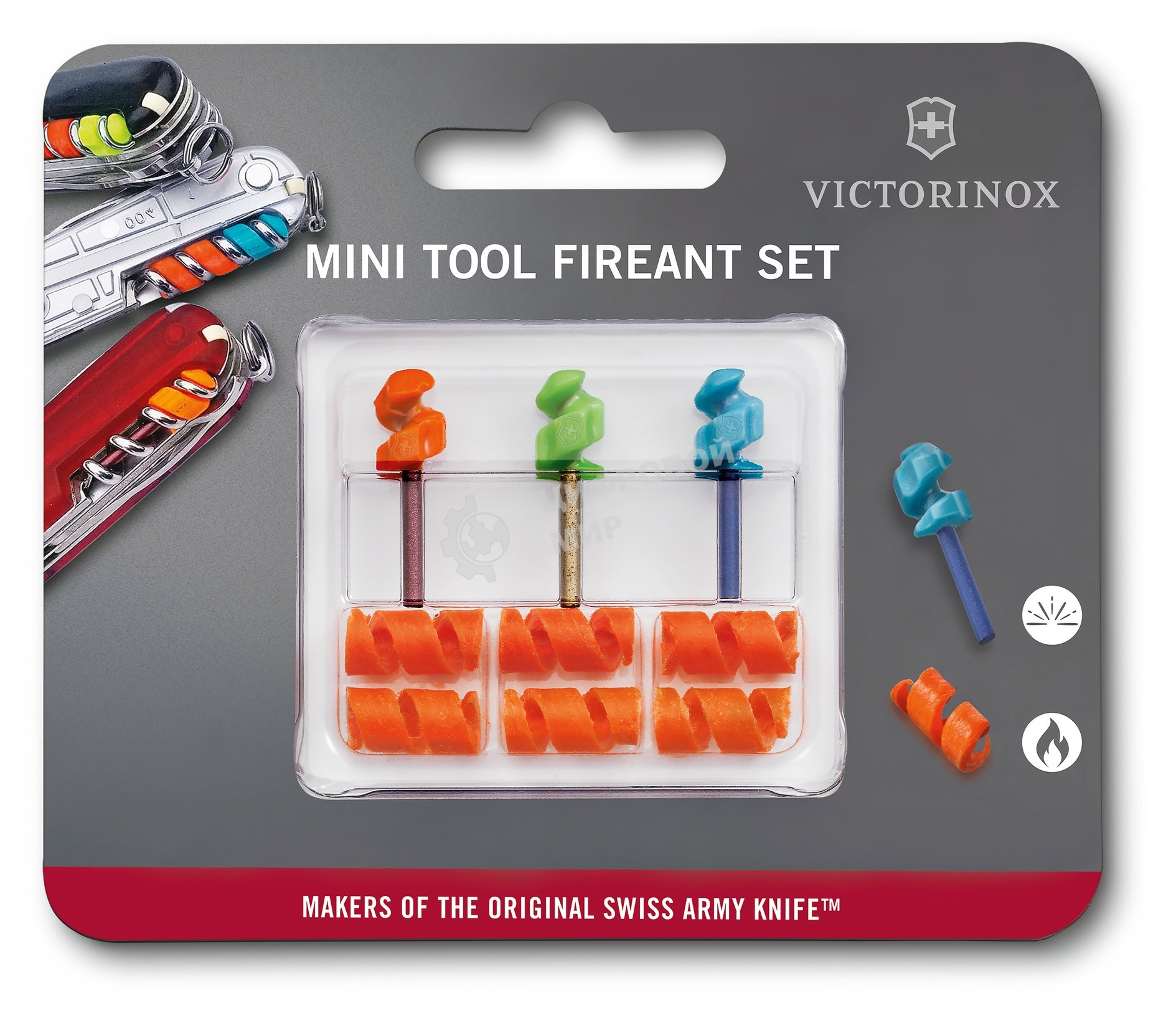 Набор инструментов для пероч.ножа Victorinox FireAnt (4.1330.B1) ассорти блистер