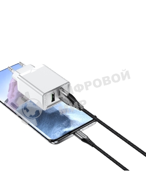 Сетевое зарядное устройство Vention на 2 порта USB (A+A) QC 3.0 белый
