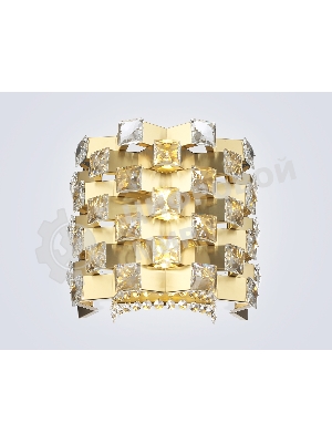 Настенный светильник Ambrella light LH41014/2 BS/CL латунь/прозрачный E14*2 max 40W 300*190*270