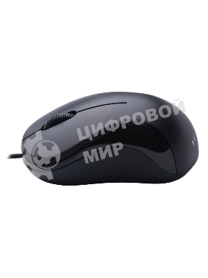 Мышь проводная Oklick 115S черный, 1200 dpi, USB, кнопки - 3