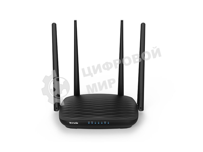 Маршрутизатор Tenda AC5 1200Mbps 11AC wave2Router, MU-MIMO,1Ghz CPU，4X5dbi Antennas, 1X100Mbps WAN, 3x100Mbps LAN,WiFi On/Off Switch,Universal Rep