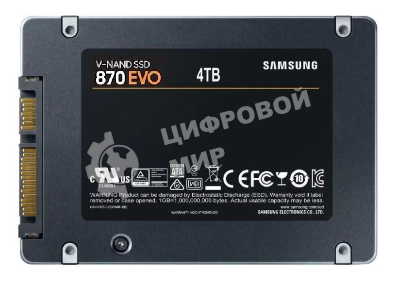 Накопитель SSD Samsung 4Tb 870 EVO, V-NAND, 2.5