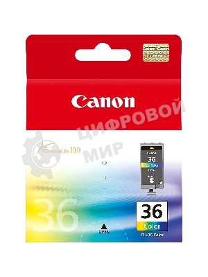 Картридж струйный CLI-36Color (1511B001) для Canon Mini Pixma 260, Цветной, 250 стр.