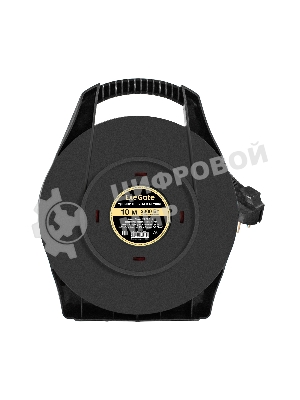 Удлинитель на катушке ExeGate Master ECS-10-3-10 (4 евророзетки с заземлением, IP20, 10м, защита от детей, защита от перегрузки, 3х0,75мм2, 10А/2.3кВт)