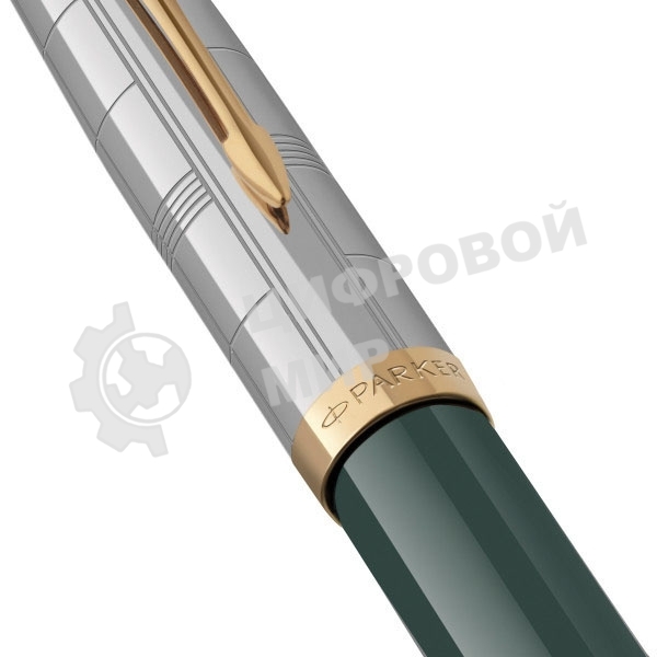 Ручка перьевая Parker 51 Premium (CW2169074) Forest Green GT, F, сталь нержавеющая, подарочная коробка