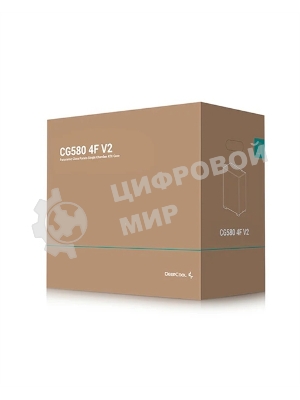 Компьютерный корпус Deepcool CG580 4F V2 без БП, боковое окно (панорама), 4x120мм ARGB PWM вентилятора, черный, ATX (R-CG580-BKADA4-G-2)