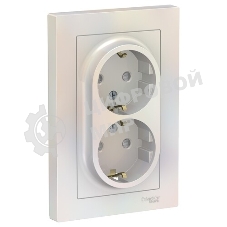 Розетка USB тип-C 65W высокоскор.заряд. QC, PD, мех. SE AtlasDesign Жемчуг