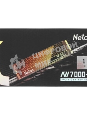 Накопитель SSD Netac NV7000-T, 1Tb, M.2 2280, PCIe 4.0 x4, NVMe, R/W 7300/6600, с радиатором