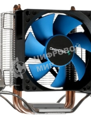 Кулер для процессора DEEPCOOL ICE EDGE MINI FS V2.0 синий, 80 мм, алюминий/медь, 2200 об/мин, 24.7 дБ, 3 pin, 100 Вт, 112 мм