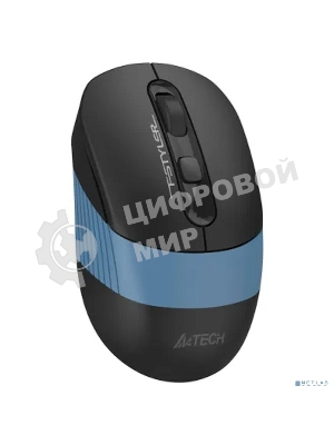 Мышь беспроводная A4Tech Fstyler FB10C черный/синий, 2000 dpi, радиоканал, Bluetooth, USB, кнопки - 4