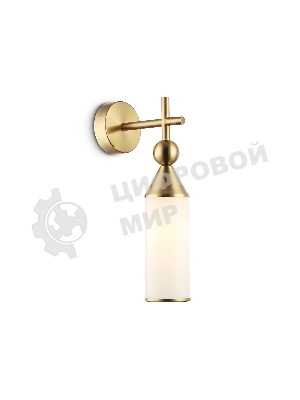 Настенный светильник Ambrella light LH55280 BS/FR латунь/белый матовый E14 max 40W 140*80*310